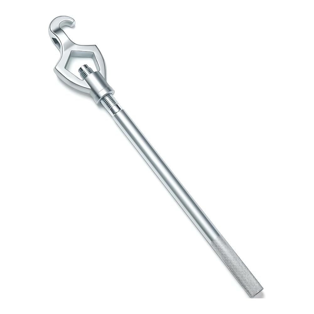 Llave de boca de incendios ajustable, llave de hidrante de 1-1/2 a 3 pulgadas, 20 pulgadas para apretar tuercas de fuego