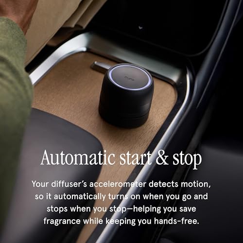 Image of Pura Car Pro - Smart Fragrance Diffusion - Rechargeable & Cordless Fragrance Diffusion - Portable Smart Car Diffuser with USB-C Cable - Start & Stop Accelerometer Detects Motion - New Car Fragrance