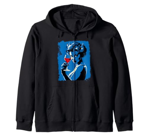 Lujuria Pecados Capitales Vino Mujeres Seducción Mala Chica Diablo Sudadera con Capucha