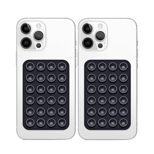 Image of Like Star Double Sided Strong Suction Phone Case Mount Adhesive for Phone Cover | Multi-Purpose Hands-Free Suction Phone Accessory | Strong Grip Holder for Mirror & Shower (Pack of 2)