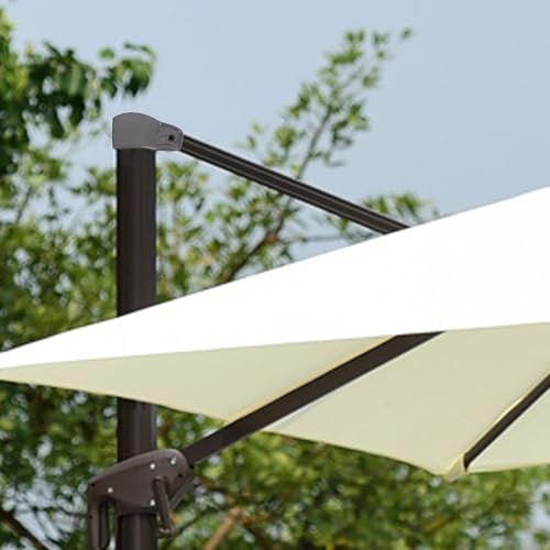 Sombrilla de Patio Reparada con Manivela Toyvian para Disfrutar de una Fiesta de Verano Familiar 7