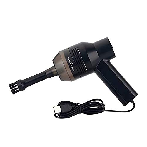 Portable USB Leistungsstarker Saug-Reiniger,Computer-Tastaturbürste Düsen-Staubsammler-Handheld Clean-Kit Geräuscharmes Design,Schwarz