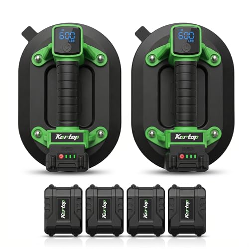 600LBS Battery-Powered Glass Lifter with Digital Display