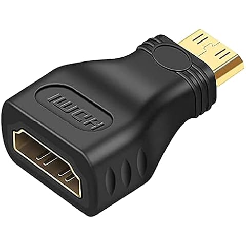 PENCILUPNOSE© FEMALE HDMI ADAPTER to MALE MINI HDMI GOLD PLATED Cover