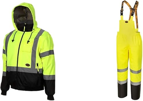 Pioneer 5209U Hi Viz - Chamarra de seguridad con capucha desmontable disponible en Yaxa Colombia