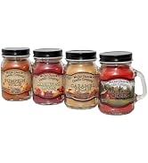 Our Own Candle Company 4 Pack Fall Assortment Mini Mason Jar Candles - 3.5 Oz Caramel Pecan, 3.5 ...