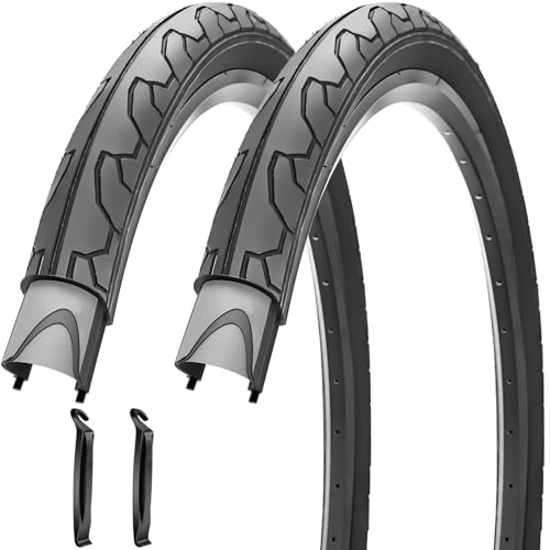 SIMEIQI 26x1.95 Slick Bike Tires or with 26' Bike Tubes 32mm Schrader Valve...