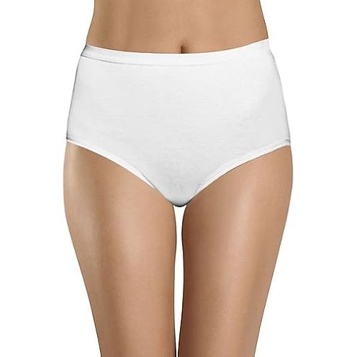 Hanes Women's Signature Cotton Breathe Briefs Underwear Pack, 6-Pack (Colors May Vary)