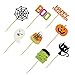 32 pcs Halloween Ghost Boo Glitter Cupcake Toppers Ghost Boo 32 Pack Cupcake Topper muffin for Halloween, Birthday Decoration Party Supply(Frankenstein）