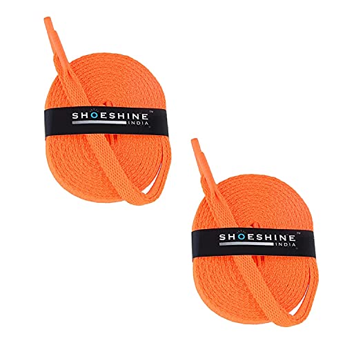 Image of SHOESHINE Sports & Sneakers Shoe Laces - 2 Pairs Set Flat Shoelace for Men & Women