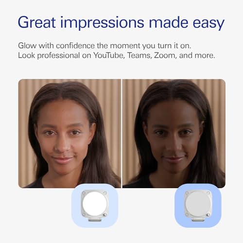 Elgato Key Light Neo – Luz profesional para videollamadas, sin destellos, montura ajustable para monitor, control manual y por Wi-Fi, streaming, Teams/Zoom/Slack/Twitch/Youtube – Plug-n-play, PC, Mac
