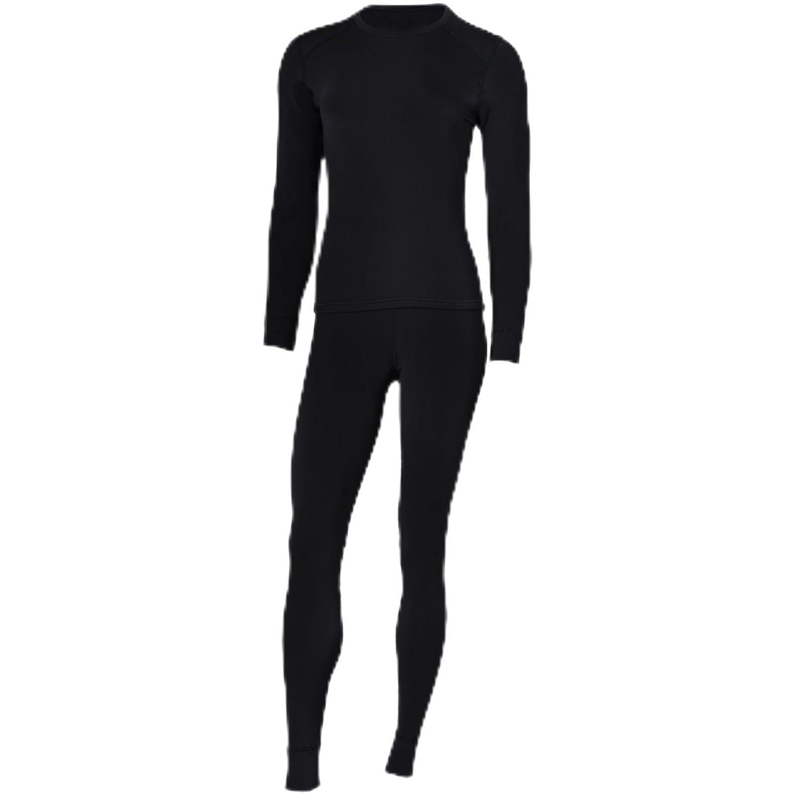 Women Thermal Underwear Long Johns Set with Fleece Lined Ultra Soft Base Layer Cold Weather Top Bottom-image-41