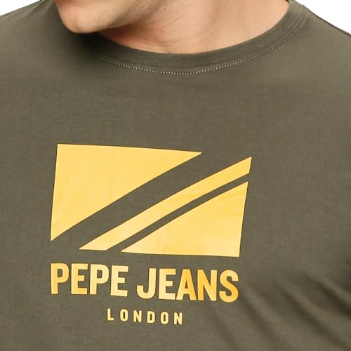 Image of Pepe Jeans Men T-Shirt|Cotton|Slim Fit