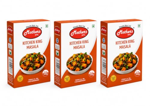 Image of MOTHERS SPPL Kitchen King Masala 100g Pack of 3 Premium Indian Spices Aromatic & Flavor-Rich Sabzi spice powder Daily Cooking Masala Multipurpose Curry & Indian Spice Mix