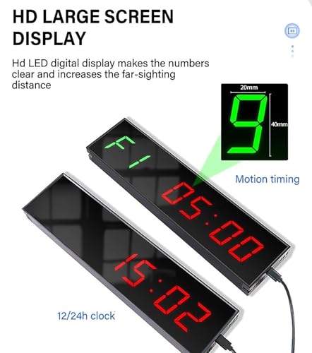 Reloj electrónico deportivo LED 1.5 pulgadas con control remoto miniatura 4
