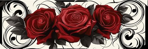 Peinture diamant rose 5D : kit complet de broderie 60x180cm Y578 pour decoration murale maison