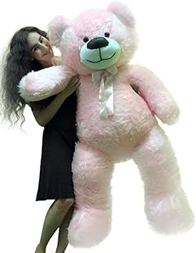 5 Foot American Made Giant Pink Teddy Bear 60 Inches Soft Made in USA