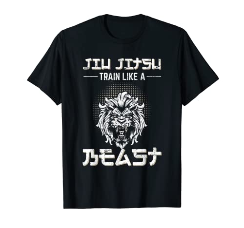 Entrena como una bestia Jiu Jitsu BJJ Grappling MMA Training Camiseta