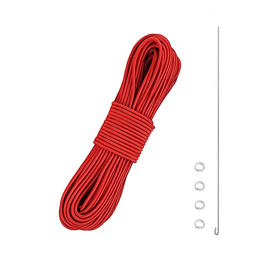 BRILLIANCE4U Tent Pole Shock Cord 1/8 inch 60ft, Elastic...