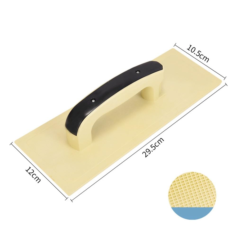 Strumento per lisciare cartongesso con lama in plastica, manico ergonomico, spazzola per stucco da parete, Dur(ROSSO)