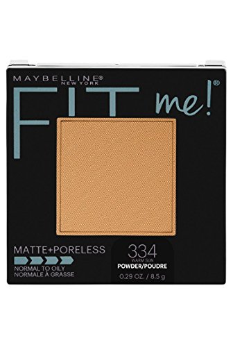 Maybelline New York Fit Me Matte + Poreless Powder Makeup, Warm Sun, 0.28 Ounce, Pack of 1