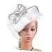 BESPORTBLE Charming Fascinator Hat Headband for Cocktail Tea Party Hairpiece Stable Reusable Hair Accessory for Weddings Garden Fashion Shows