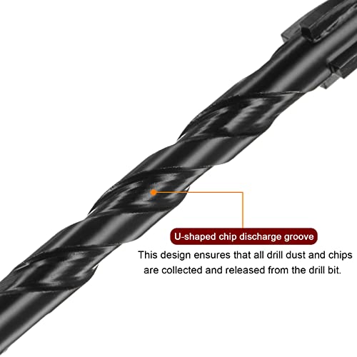 sourcing map 10pcs Masonry Drill Bits, 7mm Concrete Drill Bit 1/4" Hex Shank Ceramic Tile Drill Bit Carbide Tip for Brick, Glass, Plastic, Ceramic Tile, Wall Mirror, Black 4 sourcing map 10pcs Masonry Drill Bits, 7mm Concrete Drill Bit 1/4" Hex Shank Ceramic Tile Drill Bit Carbide Tip for Brick, Glass, Plastic, Ceramic Tile, Wall Mirror, Black - Image 4