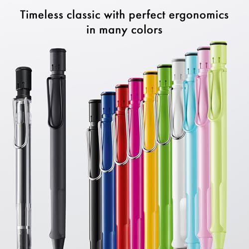 LAMY safari green - Mechanical Pencil with ergonomic grip & body made of robust ASA plastic - ideal for drawing & writing - including LAMY M 41 fine line refill 0.5 mm & eraser tip by Lamy - Image 6