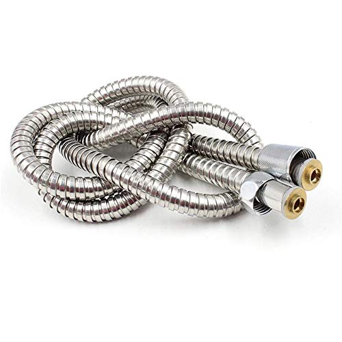 Elastyczny wąż prysznicowy ze stali nierdzewnej 2 m - 1/10.2 cm wąż hydrauliczny do łazienki, odporny na korozję, elastyczna rura rurowa, łatwy montaż i uniwersalne dopasowanie