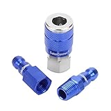 ColorConnex Coupler & Plug Kit (3 Piece), Automotive Type C, 1/4 in. NPT, Blue - A72452C