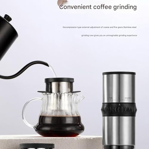 Cafetera portátil con molinillo y taza de 150 mL miniatura 2