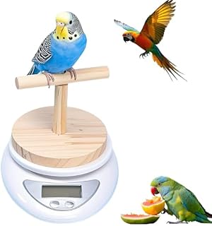 鳥の体重計 インコ デジタル体重計 小鳥 止まり木付き体重秤 重量計 計量器はかり 体重測定 体調管理小鳥の餌 測り デジタルスケール 文鳥 オカメインコ セキセイインコ おもちゃ (体重計り+止まり木)