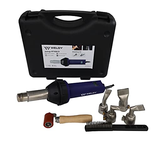 New Deal 1600W Digitally Controlled Heating Gun Plastic Welding Gun PVC TPO Roofing Welding Hot Air Gun Plastic Flooring Welding Gun (With Roofing kit) New Deal 1600W Digitally Controlled Heating Gun Plastic Welding Gun PVC TPO Roofing Welding Hot Air Gun Plastic Flooring Welding Gun (With Roofing kit)