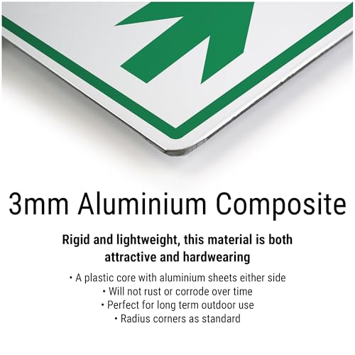 Panneau de sécurité V en composite d'aluminium robuste pour extérieur - 2