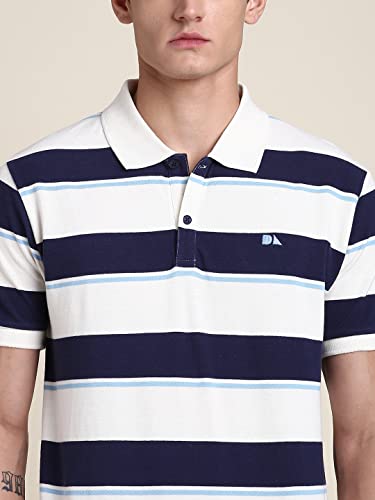 Image of Dennis Lingo Men's Slim Fit Navy Polo T-Shirt