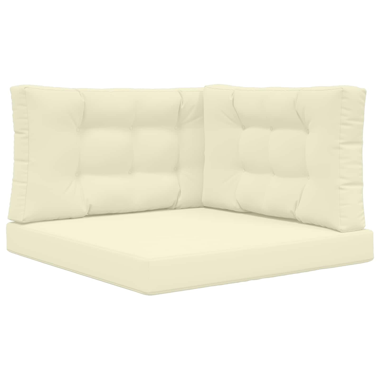 Coussin de canapé d'extérieur crème lavable pour éviter les taches