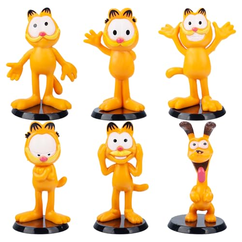 SAVITA Katzen Kuchen-Topper Set - 11 Stück Bunte Cartoon Katzen Deko