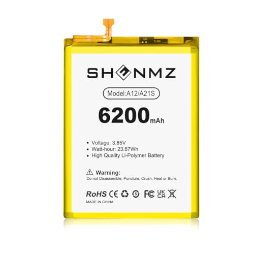 Batería para Samsung Galaxy A12, A21s, batería interna de repuesto de alta capacidad para Samsung Galaxy A21s, A12 (A125F), A12s (A127F), A13 4G (A135F), M12 (M127F), A04s (A047F), A02 (A022F) con kit