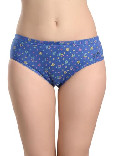 Image of Panty Set for Women | Printed Mid Waist Cotton Panties for Women Combo | Hipster Briefs | Soft Breathable Innerwear for Women | Ladies Innerwear | Pack of 5