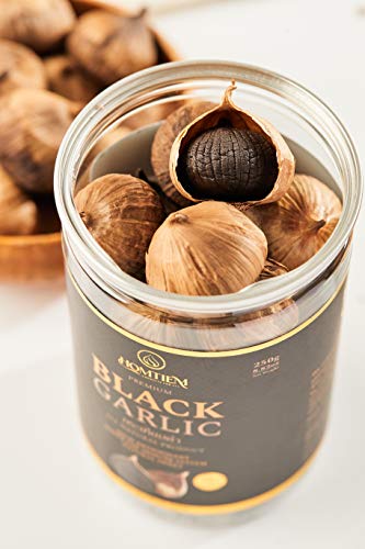 Image of Homtiem Black Garlic 3.53 Oz (100g.), Whole Black Garlic Fermented for 90 Days, Super Foods, Non-GMOs, Non-Additives, Ready to Eat for Snack Healthy, Healthy Recipes