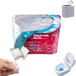 Camping Toilet Gel Sachets, Portable Toilet Powder, Campings Toilets Absorbent Crystals, Biodegradables Eco Friendly Leak Proof Travel Friendly, for Camping, Hiking, Backpacking (30 Pieces)