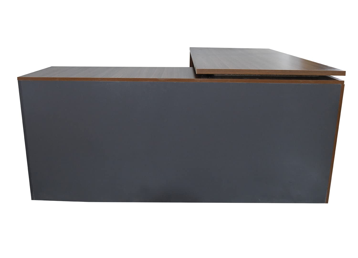 EZYWUD Achiever 75 Engineered Wood L Shape MultiUtility Office Table