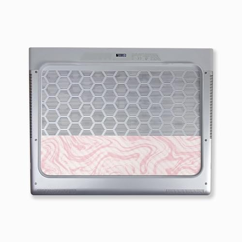 Image of Carbon Fiber Laptop Skin Compatible with Alienware X16 R2 (2024) - Silky Pink - Premium 3M Vinyl Protective Wrap Decal Cover - Easy to Apply | Crafted in The USA by MightySkins