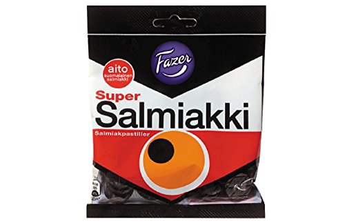 14 Bolsas de 80 g de Fazer Super Salmiakki miniatura 1