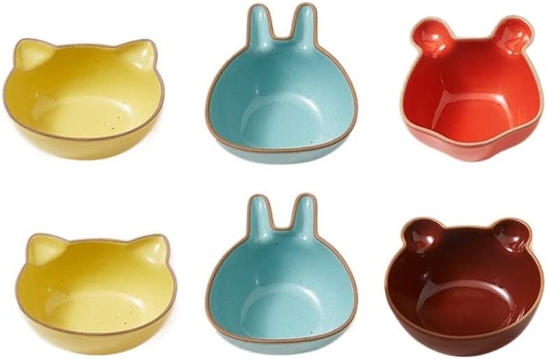 Snack Serving Bowl Ice Cream Dessert Bowl Lovely Seasoning Bowl Miso Soup Dessert Household Side Dish Bowl 4 Pieces (Color : C) (B)