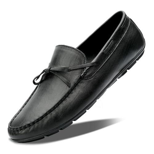 Dress Shoes for Men Men's Large Size Casual Genuine Leather Loafers Comfortable Driving Moccasins