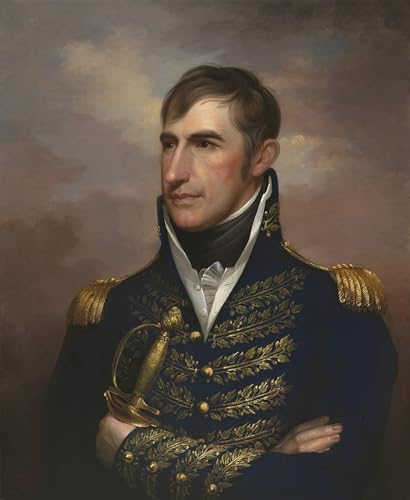Toile Rembrandt Peale William Henry Harrison pour habiller un grand mur vide de salon