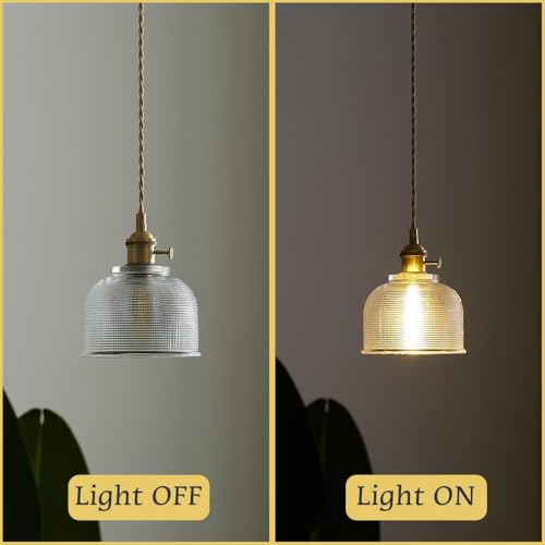 Suspension à une tête en verre soufflé et métal style moderne E26