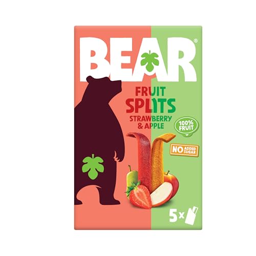 Bear Fruit Splits Strawberry & Apple 5 X 20g