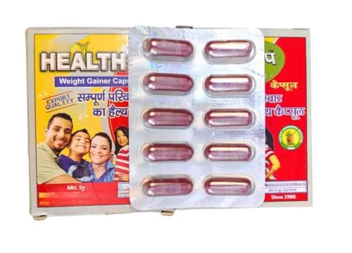 HEALTHS UP Weight Gainer Ayurvedic capsule| For Men And Women | Health Gain with Ashwagandha|10 * 6 Strips 60 Tablets